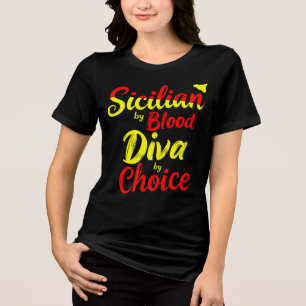 Sizilianisch von Blood Diva by Choice Tri-Blend Shirt