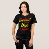 Sizilianisch von Blood Diva by Choice Tri-Blend Shirt (Vorderseite voll)