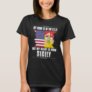 Sizilianische amerikanische Patriot Grown Proud Zu T-Shirt