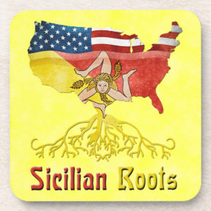 Sizilianische amerikanische Roots Cork Untersetzer
