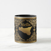 Sizilianische barocke Trinacria Design-Tasse Tasse (Zentrum)