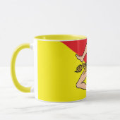 Sizilianische Fahne Tasse, Sizilianischer Patriot  Tasse (Links)