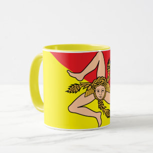 Sizilianische Fahne Tasse, Sizilianischer Patriot Tasse