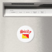 sizilianische Flagge 2 Magnet (In Situ (Geschirrspüler))