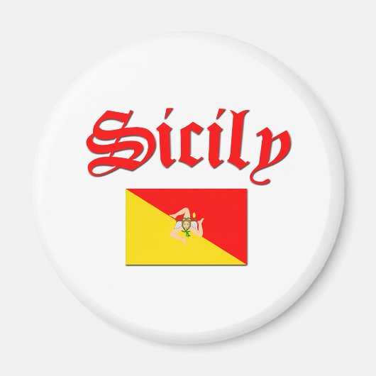 sizilianische Flagge 2 Magnet (Vorne)