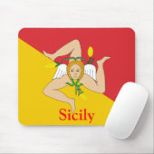 Sizilianische Flagge Mousepad (Mit Mouse)