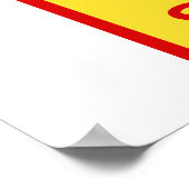 sizilianische Flagge Poster (Ecke)