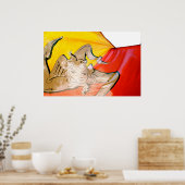 sizilianische Flagge Poster (Küche)