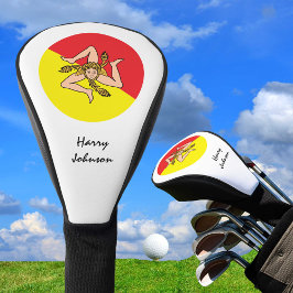 Sizilianische Flagge und Mit Monogramm Golf Clubs Golf Headcover