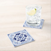 sizilianische Fliesen, Majolika-Fliesen Rechteckiger Pappuntersetzer (Vor Ort)