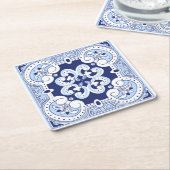 sizilianische Fliesen, Majolika-Fliesen Rechteckiger Pappuntersetzer (angewinkelt)