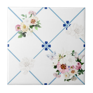 sizilianische Fliesen, Mosaik, Blume, Fliese
