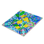 sizilianische Fliesen, Zitrone, Mosaik, Majolika, Fliese (Seite)