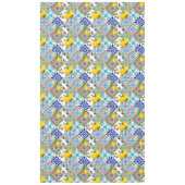 sizilianische Fliesen, Zitronen, Majolika Tischdecke (Vorderseite)