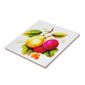 Sizilianische Frühlingsbirne und Pflaumenfrüchte Fliese (Seite)