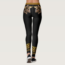 Sizilianische Goldene Medusa Athletische Leggings