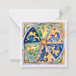 Sizilianische Keramik Tile - P7 - Flachbildschirm Mitteilungskarte