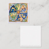 Sizilianische Keramik Tile - P7 - Flachbildschirm Mitteilungskarte (Vorne/Hinten)