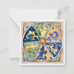 Sizilianische Keramik Tile - P7 - Flachbildschirm Mitteilungskarte