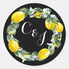 Sizilianische Liebe - Anfangsaufkleber-Umschlag Runder Aufkleber