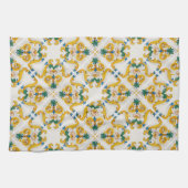Sizilianische Majolika farbenfrohe Fliesen Teppich Geschirrtuch (Horizontal)