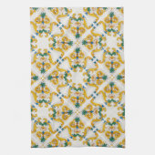 Sizilianische Majolika farbenfrohe Fliesen Teppich Geschirrtuch (Vertikal)