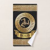 sizilianische Medusa / Golden Gorgon Geschenk / Ga Badhandtuch Set (Handtuch)