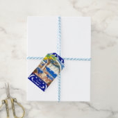 Sizilianische Mittelmeer-Majolika Zitruskacheln Geschenkanhänger (Mit Garn)