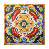 sizilianische Paprikaschoten Fliese (Vorderseite)