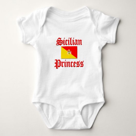 sizilianische Prinzessin Baby Strampler (Vorderseite)