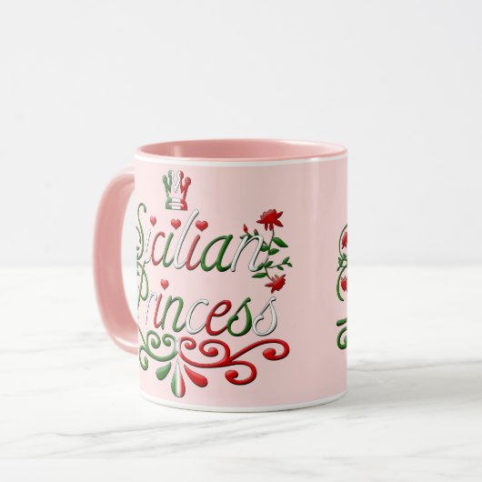 sizilianische Prinzessin-Tasse Tasse (Vorderseite Links)