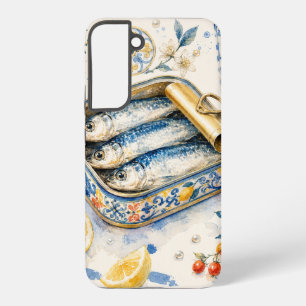 Sizilianische Sardinen-Wasserfarben-Kunst Samsung Galaxy Hülle