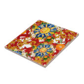 sizilianische Sonne, Halbmond, Sommer, Majolika, Z Fliese (Seite)