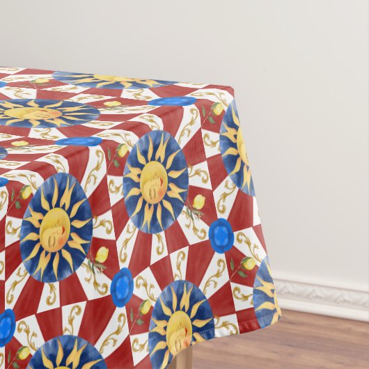 sizilianische Sonne, Majolika, Tischdecke (Beispiel)