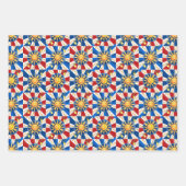 sizilianische Sonne, Majolika, Zitrone, Geschenkpapier Set (Vorderseite 3)