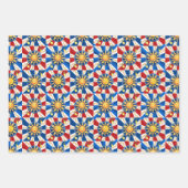 sizilianische Sonne, Majolika, Zitrone, Geschenkpapier Set (Vorderseite 2)