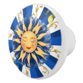 sizilianische Sonne, Majolika, Zitrone, Keramikknauf (Rechts)