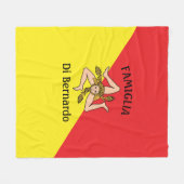 Sizilianische Trinacria Fleece Blanket Fahne (Vorderseite (Horizontal))