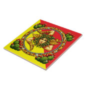 Sizilianische Trinacria   Fliese (Seite)