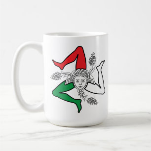 Sizilianische Trinacria Medusa Design Kaffeetasse