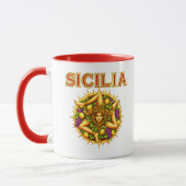 Sizilianische Trinacria Tasse (Links)