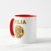 Sizilianische Trinacria Tasse (Vorderseite Links)