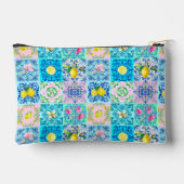 Sizilianische türkisfarbene Zitrusfrüchte Mittelme Zubehörtasche (Rückseite)