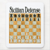 Sizilianische Verteidigung Mousepad (Vorne)