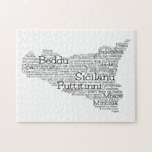 Sizilianische Word Map Puzzle
