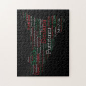 Sizilianische Word Map Puzzle (Vertikal)