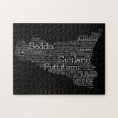 Sizilianische Word Map Puzzle (Horizontal)