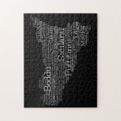 Sizilianische Word Map Puzzle (Vertikal)