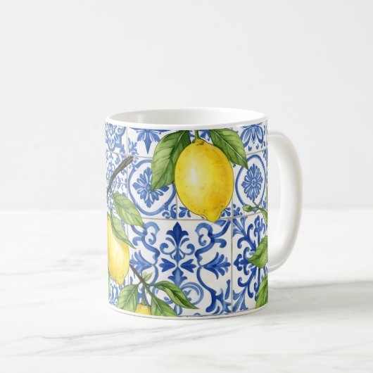 Sizilianische Zitrone Kaffeetasse (VorderseiteRechts)