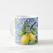 Sizilianische Zitrone Kaffeetasse (Vorderseite Links)